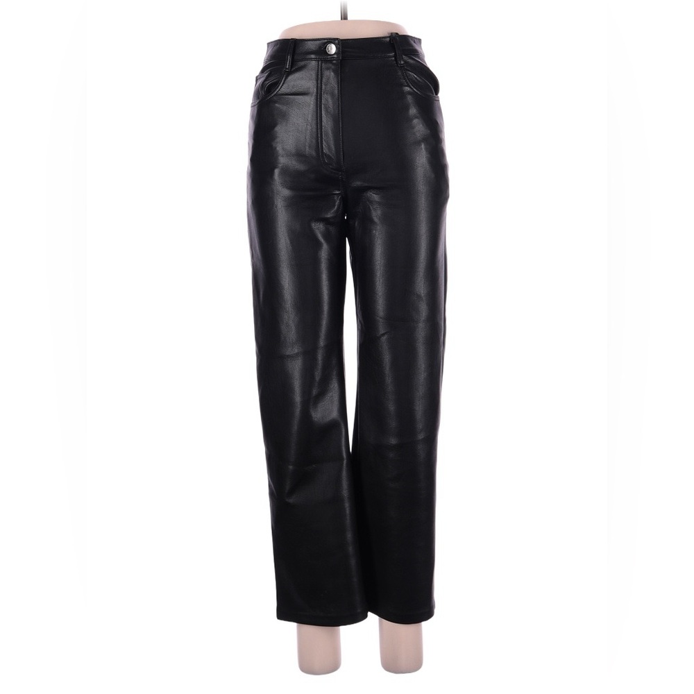 Wilfred Black Faux Leather Trousers